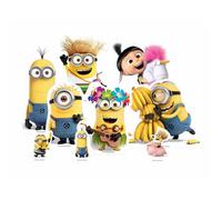 Figurines en carton - Minions - 25 cm - Jaune - Décoration de fête