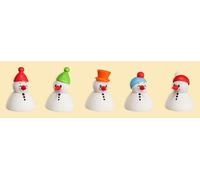 Figurines Miniatures 5 Wippel-Schneemann Junior Hxlxp = 4x3x3cm Neuf Seiffen