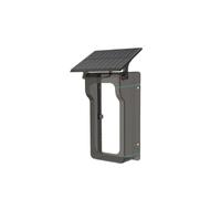 FIJHNGSF Caméra de Sonnette vidéo WiFi sans Fil | Alimenté à l'énergie solaire avec housse de pluie.(Black Cover)