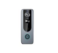 FIJHNGSF Caméra de Sonnette vidéo WiFi sans Fil | Alimenté à l'énergie solaire avec housse de pluie.(Only Doorbell)