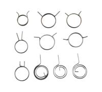 Fil à ressort de serrure de porte antivol, 1/3/5/10/20 pièces, 1.6/1.8mm, poignée électronique de Torsion(1.6 x 33 x 10-(2),10Pcs)