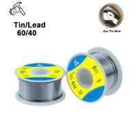 Fil à souder 50/100g, alliage étain-plomb 60/40 ou 25/75 avec flux, bobine de fil à souder polyvalent pour l'électronique et les outils domestiques