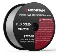 Fil à souder à flux, E71T-GS, bobine de 2 livres, fil de soudage MIG sans gaz pour acier au carbone