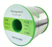 Fil à souder sans plomb Sn99.3 Cu0.7 noyau de colophane Flux Fil à souder sans plomb Fil d'étain Électronique soudure DIY soudure pour réparation électronique (0,8 mm, 500 g)