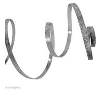 Fil alu plat Strié 5 mm Argent x 5 m G