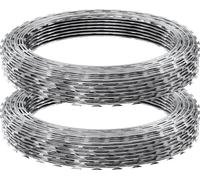 Fil barbelé, 30 m Fil barbelé, 2 rouleaux Clôture en fil barbelé Clôture en fil barbelé, ruban barbelé Fil barbelé galvanisé, rouleaux Fil barbelé pour jardin