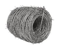 Fil Barbelé 4 Pointes, Acier Inoxydable Haute Résistance, Pour Clôture De Sécurité, Bordure De Jardin, Utilisation Agricole Et Ranch(450m)