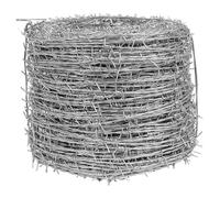 Fil Barbelé 4 Pointes, Rouleau De Fil Barbelé En Acier Inoxydable Pour Artisanat, Clôtures, Jardin, Grillage À Mailles Losangées(450m)