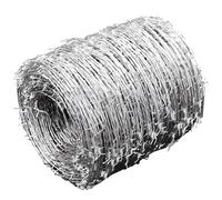 vidaXL Fil barbelé Type 100/4 galvanisé 500 m Ø 1,6 mm pour jardin
