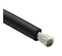 Fil chauffant flexible Câble chauffant en silicone souple for réservoir de canalisation antigel, résistant aux hautes températures, 1 pièce(Black,10M*20)