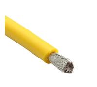 Fil chauffant flexible Câble chauffant en silicone souple for réservoir de canalisation antigel, résistant aux hautes températures, 1 pièce(Yellow,10M*20)