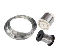 Fil d'acier inoxydable SS304 0,1 mm-3 mm | Fil souple/dur résistant et antirouille for la bijouterie, la pêche et l'industrie(SOFT1.5mm 5PCS)