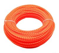 Fil d'acier renforcé en nylon de 3 mm pour tondeuse à gazon, corde de coupe longue durée, couleur blanche, rouleau de 20 m pour la coupe et les tâches de bordure de jardin, cour et travaux de bordure