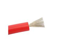 Fil d'allumage haute tension en silicone, cuivre étamé 9-20 AWG | Câble résistant aux hautes températures 25-40KV for le câblage des appareils d'allumage et haute tension(40KV 1 meter,11 AWG)