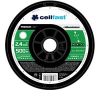 Fil Damil Premium renforc avec des particules d'aluminium sur bobine - profil rond, 2.4 mm x 500 m, Cellfast