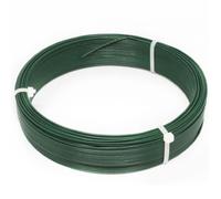 Fil d'attache en acier galvanisé plastifié pour grillage - Linxor - 50m x 1.3mm Ø - Vert
