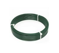 Fil d'attache en acier galvanisé plastifié pour grillage ou autre - 50 m x 1.3mm Ø - Vert -