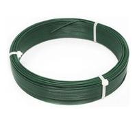 Fil d'attache en acier galvanisé plastifié pour grillage ou autre - 50 m x 1.3mm Ø - Vert - Linxor Vert G