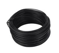 Fil d'attache en fer galvanisé 1,2 mm 28 m, revêtement en zinc, haute élasticité, antirouille, pliable, fil métallique découpable pour l'industrie des télécommunications, la (Noire)
