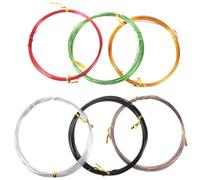Fil de Bonsaï en Aluminium Coloré 6 Pièces pour Modelage