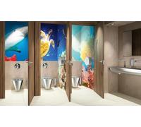 Fil de brosse WC Delabie. W.-Mont. sans cache, inox poli