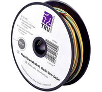 Fil de câblage TRU COMPONENTS FBC 1571443 3 x 0.14 mm² jaune, rouge, vert 25 m