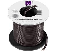 Fil de câblage TRU COMPONENTS SH1466 1570890 2 x 0.75 mm² noir 20 m