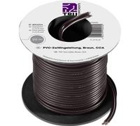 Fil de câblage TRU COMPONENTS SH1466 1570890 2 x 0.75 mm² noir 20 m