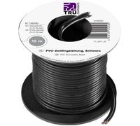 Fil de câblage TRU COMPONENTS SH1467 1565082 2 x 0.75 mm² + 2 x 0.75 mm² noir 10 m