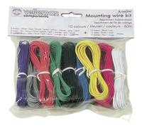 ASSORTIMENT FILS DE CABLAGE - 10 COULEURS - 60m