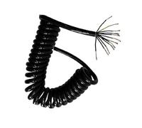 Fil de câble à Ressort en PU, 18 cœurs, 20 awg, 0,5 mm², Extensible, 1 2 3 4 5 6 7 8 9 10 11 12 13 14 15 mètres, Fil télescopique en Spirale, 1 pièce(Stretch 1 Meter)