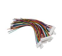 Fil de connexion plaqué étain à tête unique XH2.54, 10 pièces, 10cm/15cm/20cm/30CM XH, câble à pas de 2.54mm 2/3/4/5/6/7/8/10P(15cm,12P)