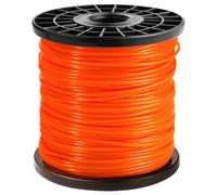 Fil de coupe 2,4 mm x 100 m, fil de coupe en nylon rond, pour usage intensif, adapté aux débroussailleuses