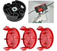Fil de coupe Bosch F016800431 pour débroussailleuse AFS 23 à 37, avec couvercle de bobine F016F04841, base F016F04839, 37 cm×3,5 mm