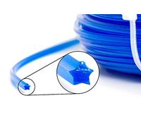Fil de coupe professionnel pour débroussailleuse 50 m 5 pans 2,0 mm Fil de rechange pour tête de fil ZTG