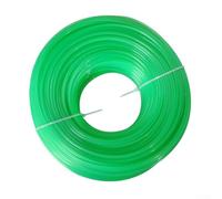 Fil de coupe rond pour tondeuse à gazon - 2,4 mm - 100 m - Bleu, vert, orange - Pour désherbage de jardin (vert)