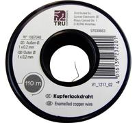 Fil de cuivre émaillé TRU COMPONENTS 2UEWF 1567048 Diamètre extérieur (avec vernis isolant): 0.40 mm 35 m