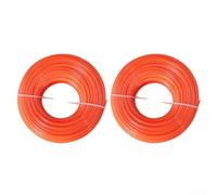 Fil de débroussailleuse 200 m 1,6 mm en nylon à faible bruit pour couper l'herbe - Fil double polymère anti-soudure pour l'entretien du jardin