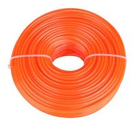 Fil De Débroussailleuse, 3mm Nylon Ligne Trimmer Strimmer Outils Remplacement Cordon Rond dans L'outil Rechange Universel DIY Bobine Coupe Bordure d'herbe Bosse Tête Tondeuse à Gazon Jardinage Orange