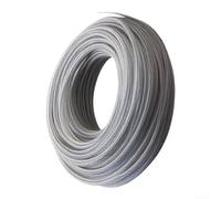Fil de débroussailleuse à noyau en acier de 2,0 mm pour débroussailleuse - Fil durable en acier et nylon - Rouleau de 15 m pour travaux de jardinage lourds (10 m)