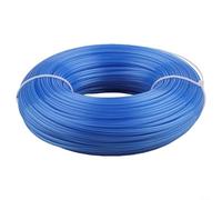 Fil de débroussailleuse en nylon 100 m, 2 mm rond double polymère, faible bruit, anti-soudure, pour tondeuses à gaz et débroussailleuses, jardin robuste (bleu)
