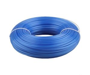 Fil de débroussailleuse en nylon 100 m, 2 mm rond double polymère, faible bruit, anti-soudure, pour tondeuses à gaz et débroussailleuses, jardin robuste (bleu)
