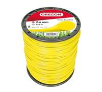 Fil de débroussailleuse Oregon Jaune Rond 2.4mm, Coupe Herbes Hautes, Mauvaises Herbes, végétation Dense, Fil Nylon Haute résistance, Compatible avec modèles Standards, 2.4mm x 264m (69-365-Y)