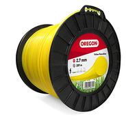 Fil de débroussailleuse Oregon Jaune Rond 2.7mm, Coupe herbes hautes, mauvaises herbes, végétation dense, Fil nylon haute résistance, compatible avec modèles standards, 2.7mm x 209m (69-383-Y)