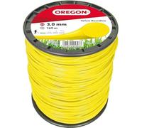 Fil de débroussailleuse Oregon Jaune Rond 3mm, Coupe herbes hautes, mauvaises herbes, végétation dense, Fil nylon haute résistance, compatible avec modèles standards, 3.0mm x 169m (69-371-Y)