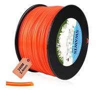 Fil de débroussailleuse rond - Nylon - Ø 2,4 mm - 240 m - Orange rouge - Bobine