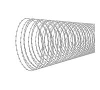 Fil De Fer Barbelé - Fil Barbelé Galvanisé - Double Spirale - Rouleau De Fil Barbelé pour Clôture Extérieure - Diamètre De La Bobine 45CM (Couleur : Silver, Taille : 20m)