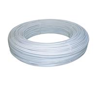 Kerbl Fil de fer pour chevaux TopLine, fil d'acier gainé électrifiable 200 m, 6 mm, blanc