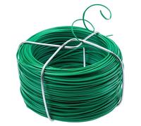 Fil de jardinage - Fil de ligature enduit de PVC - 50 m de fil souple pour plantes - Âme en acier - Lot de 4 - Vert clair