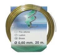 Fil de laiton compté - ép.0.6 mm - L : 20 m - couronne